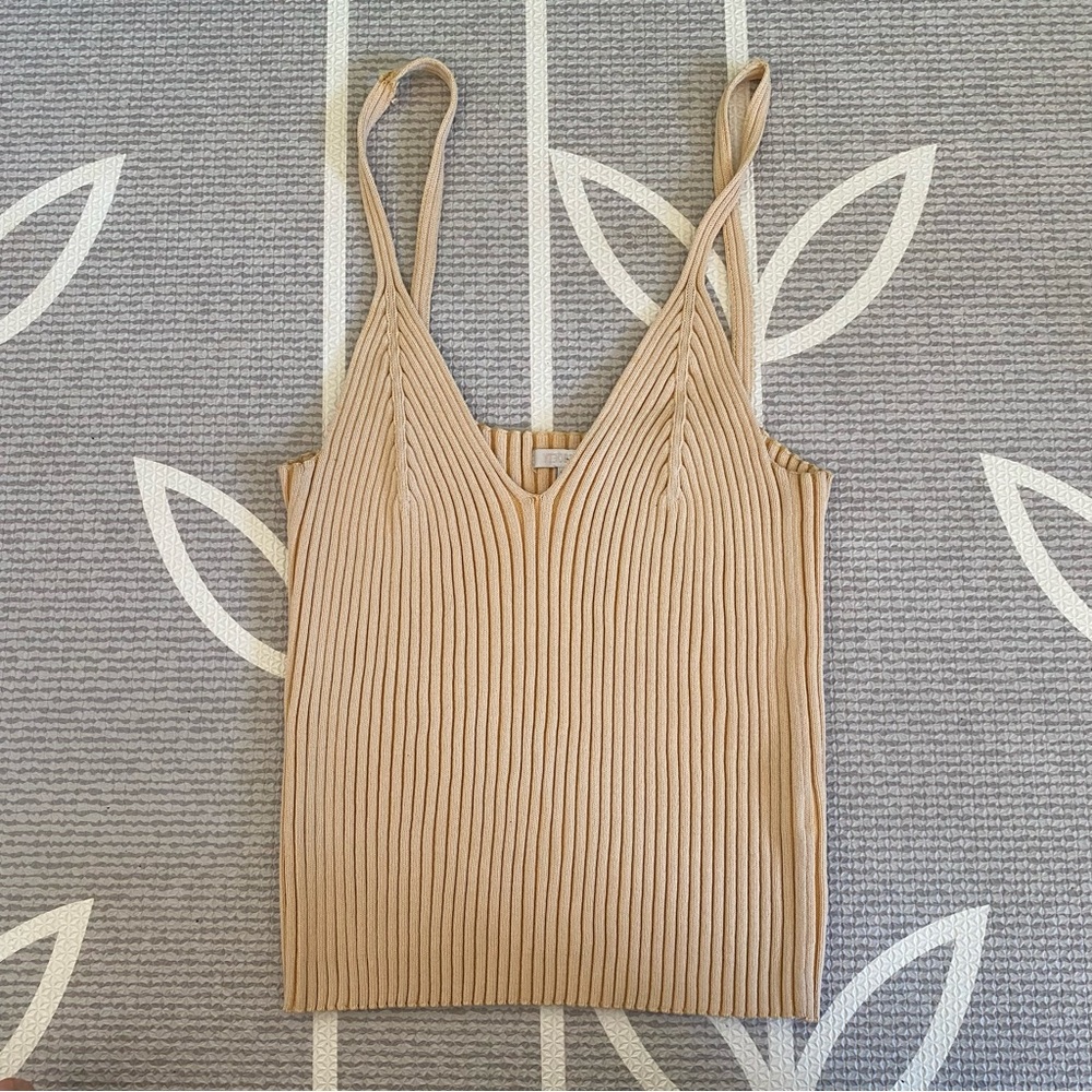 Society Amuse ribbed knit tank top